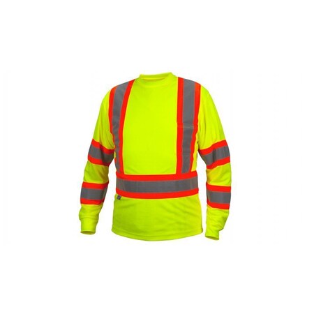 Pyramex Long sleeve moisture wicking t-shirt in lime - medium RCLTS3110M